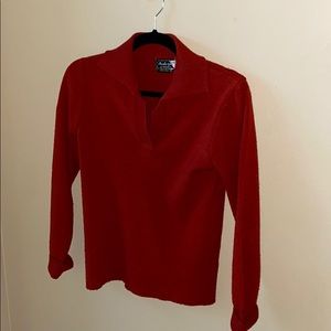 Vintage Collared Red Sweater